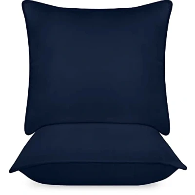 Afbeelding van Bedding Hoofdkussen (set van 2), 65 x cm slaapkussen, ademend en zacht kussen (marineblauw)