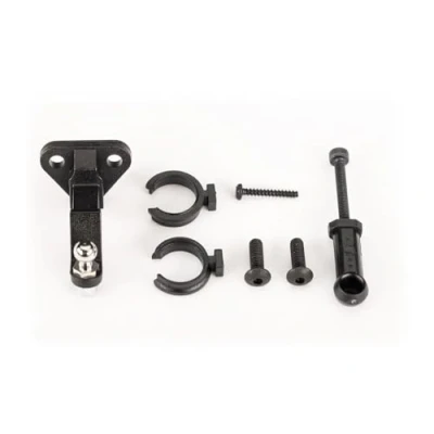 Afbeelding van trailer hitch (assembled)/ coupler/ 3mm spring pre load spacers (2)/ 2.5x8mm BCS 1.6x10mm (self tapping) (1)