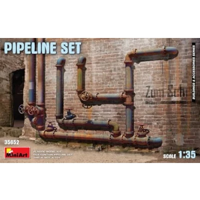 Afbeelding van 1:35 MiniArt 35652 Pijpleidingsset voor Gebouwen Diorama Plastic Modelbouwpakket