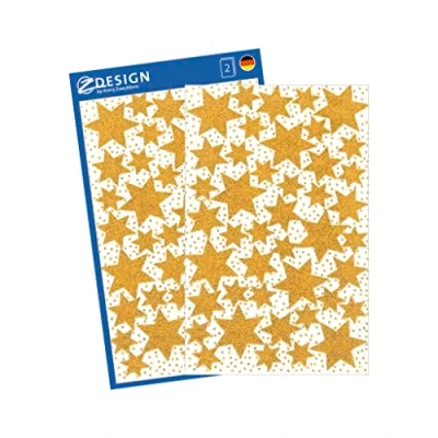 Afbeelding van Avery Av 52800 Etiket Z Design Christmas Pakje A 2 Vel Gouden Sterren
