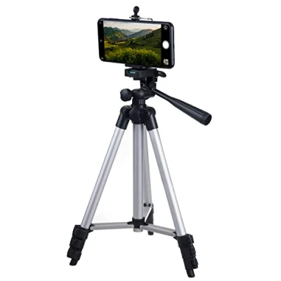Afbeelding van Maclean Universeel 1/4&quot; Statief met Telefoonhouder en Draagtas Geschikt voor Camera&#039;s Camcorders Smartphones Ringlampen Hoogte max. 102cm