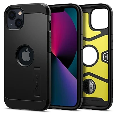 Afbeelding van Spigen Tough Armor met Air Cushion hoesje voor iPhone 13 mini zwart