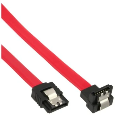 Image de InLine Câble SATA pour 15 cm connecteur à 90, verrouillé