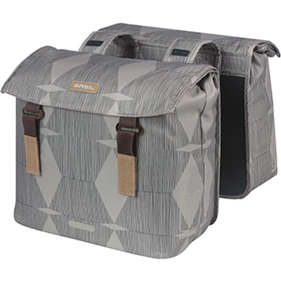 Afbeelding van Fietstas Basil Elegance Shopper Dubbel 40 49l