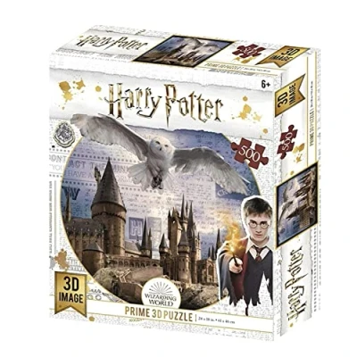 Image de 3D Image Puzzle Hogwarts et Hedwig 500 pièces