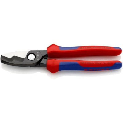 Image de KNIPEX 95 12 200 coupe câble avec double et poignées multi composants bruni mm