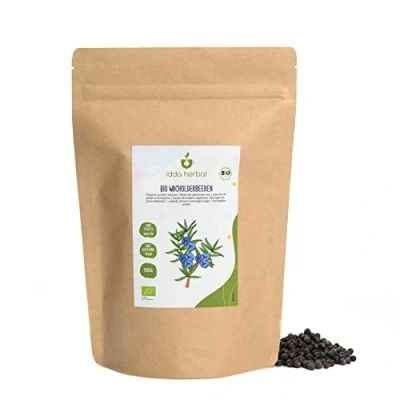 Afbeelding van biologische jeneverbessen (500 g), suikervrije van teelt, laboratoriumgecertificeerd, 100% puur en natuurlijk