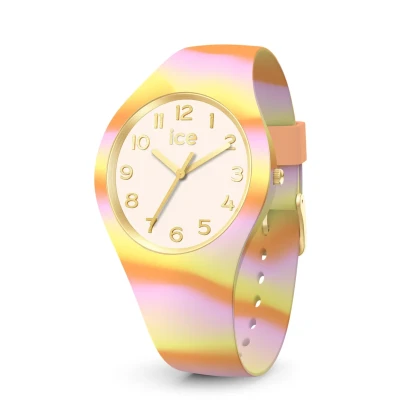 Afbeelding van ICE Watch tie and dye Pink honey 022599 Horloge Siliconen Multi Ø 34 mm