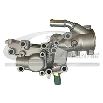 Afbeelding van 3RG 81208 Flens Zonder thermostaat, Met sensor PEUGEOT: 207 SW, 206 Hatchback, 206+ CITROËN: C3 II, I C2 Hatchback
