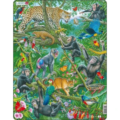 Afbeelding van Larsen Legpuzzel Maxi Afrikaans Regenwoud Junior 32 Stukjes
