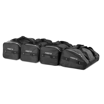 Afbeelding van Hapro Dakkoffer Tassenset 4 delig Black Zwart Skibox