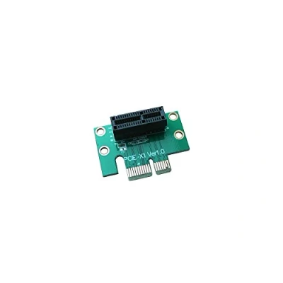 Afbeelding van KALEA INFORMATIQUE Riser 90 hoek adapter voor PCIe x1 sleuf horizontale montage van een PCI Express kaart