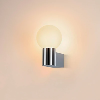 Afbeelding van SLV Varyt badkamer wandlamp, chroom, aluminium, breedte 12 cm