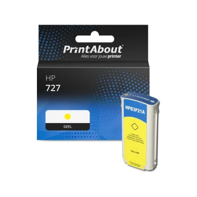 Afbeelding van Huismerk HP B3P21A (727) Inktcartridge Geel Hoge capaciteit