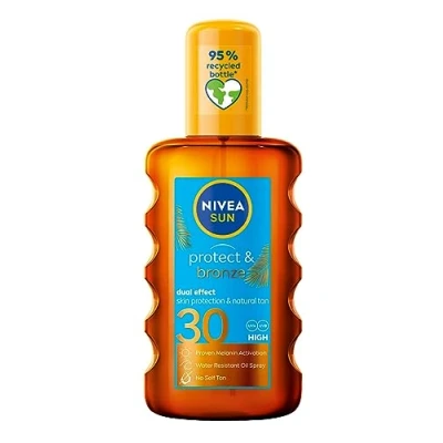 Afbeelding van Sun Protect &amp; Bronze Natuurlijke Bruinings Activerende Spray Olie SPF30 200ml