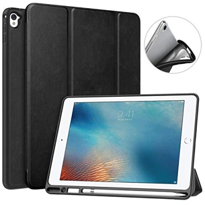 Afbeelding van MoKo beschermhoes voor Apple iPad Pro 9,7 inch 2016 tablet Pencil portefeuille, dun, licht, smart shell stand, met automatische wekker/slaap, zwart