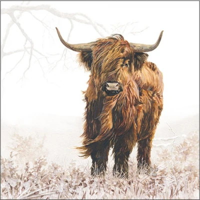 Afbeelding van servetten Ambiente Highlander papieren Koe