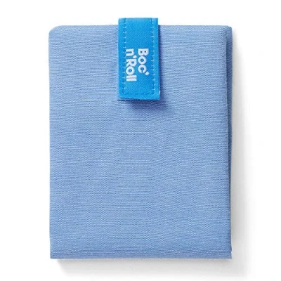 Afbeelding van Roll&#039;eat ® Boc&#039;n&#039;Roll Nature Snacktas, sandwichverpakking, herbruikbaar en milieuvriendelijk, BPA vrij, blauw