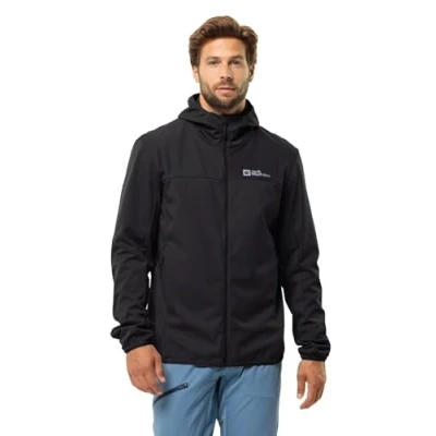 Afbeelding van Feldberg Hoody Softshell Jas Heren Black 990 L Zwart Outdoor Jack