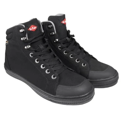 Afbeelding van Lee Cooper Workwear SB/SRA Retro honkballaarzen, uniseks, moderne stijl, Cordura laarzen, zwart, 37 EU