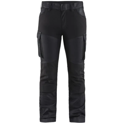Afbeelding van Blaklader Dames service werkbroek denim stretch 7147 1147 Marineblauw/Zwart D22