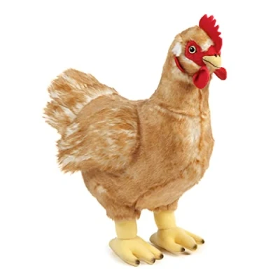 Afbeelding van Pluche kip/hen knuffel 35 cm Speelgoed Kippen/hennen boerderijdieren knuffels