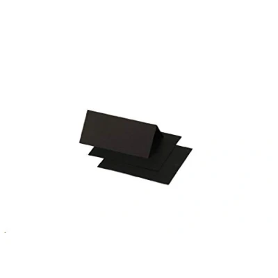 Afbeelding van Clairefontaine 75098C, verpakking met 25 plaatskaartjes, formaat 8,5 x 8 cm, 210 g/m², kleur: zwart, uitnodiging voor evenementen en correspondentie, Pollen serie, glad papier van hoge kwaliteit