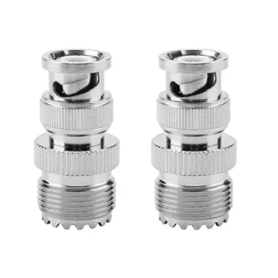 Afbeelding van LiebeWH 2 stuks PL259 coaxiale connector BNC mannelijke stekker naar UHF SO239 bus RF adapter kabelconnector