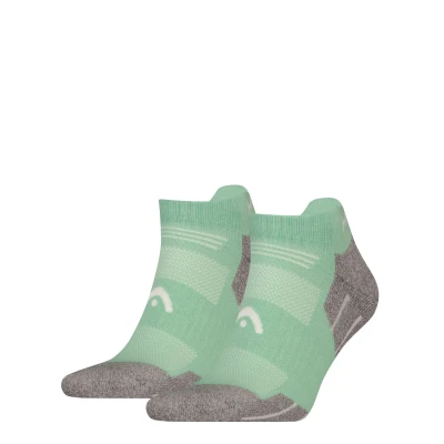 Afbeelding van HEAD 2P sneakersokken hiking groen &amp; grijs 43 46