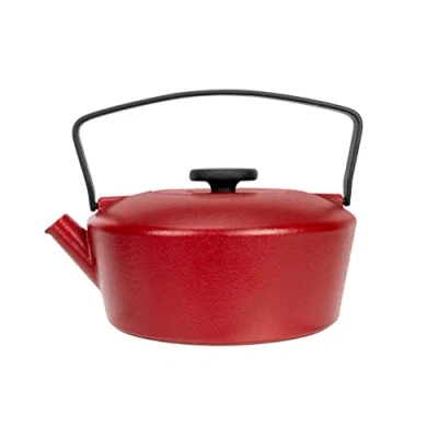 Afbeelding van Cosy &amp; Trendy Gietijzeren theepot Charlie 8202298 0,71L Merlot Red
