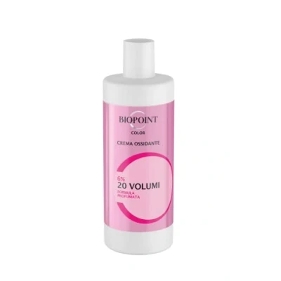 Afbeelding van Biopoint Color Oxiderende crème 6% 20 volumes voor haar, verbetert de prestaties van het kleurproces, geeft maximale hechting kleur op 360 ml