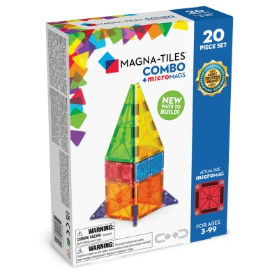 Afbeelding van Magna tiles magnetische tegels combo met micromags 20st