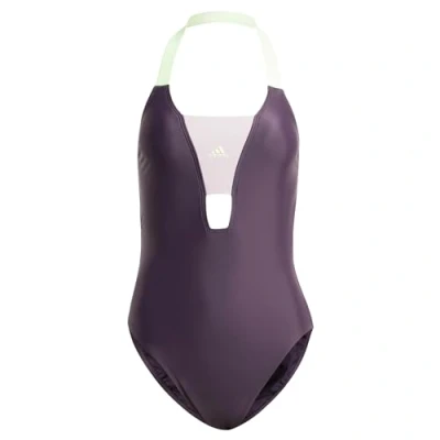 Afbeelding van adidas Sportswear Colorblock Badpak, Dames, Maat: 30, Aurora black preloved fig