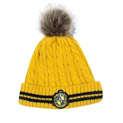 Afbeelding van Cinereplicas Harry Potter Hufflepuff / Huffelpuf Pompon Muts Beanie