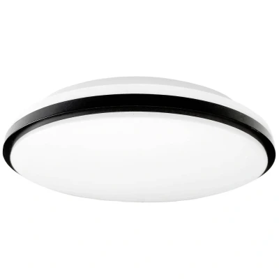 Afbeelding van Müller Licht 21000071 Taro Round 40 LED plafondlamp 24 W Wit, Zwart