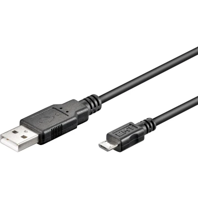 Afbeelding van Microconnect USB A/Micro B 5P 1.8m A Micro Zwart kabel