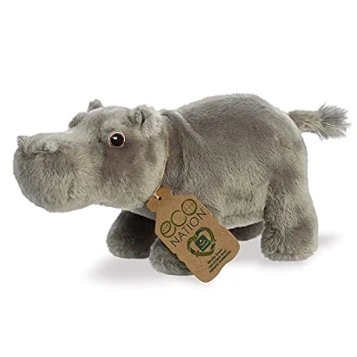 Afbeelding van Eco Nation Pluchen Knuffel Nijlpaard 27 cm