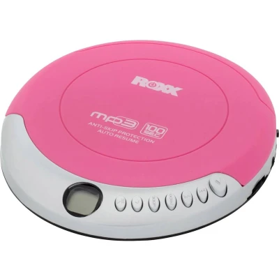 Afbeelding van Roxx PCD 501 pink Discman CD, CD R, RW, MP3 Pink, Zilver
