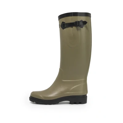 Afbeelding van Aigle Aiglentine Regenlaarzen, Dames, Maat: 36, Olive green Natuurrubber
