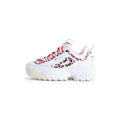 Afbeelding van Fila Disruptor P Sneakers laag voor kinderen, Maat: 37, White leopard Kunststof