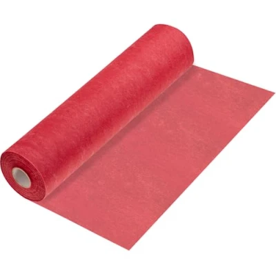 Afbeelding van 100%Mosel Tafelloper van vlies, rood (30 cm x 25 m), decoratief tafelkleed voor verjaardagen, bruiloften en speciale gelegenheden