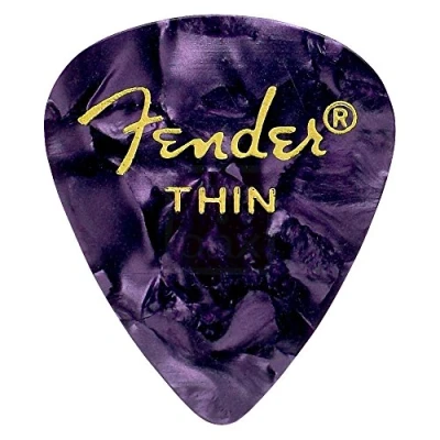Afbeelding van Fender Picks 351 Purple Moto thin 12er set Premium Celluloid Plectrum