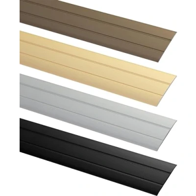 Afbeelding van ALPENSTAHL Zelfklevend overgangsprofiel, lengte 90 cm, breedte deurrail 37 mm, vlakke vloerrail voor vloeren, laminaat, aluminium sierlijst, vloerprofiel om te lijmen,