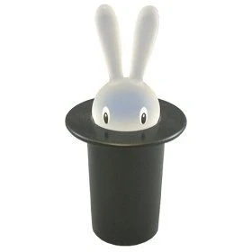 Afbeelding van Alessi Magic Bunny Tandenstokerhouder Zwart