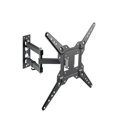 Afbeelding van conecto Universele tv wandhouder, kantelbaar, draaibaar, met scharnierarm, VESA max. 400 x mm, voor platte en gebogen modellen van 23 tot 55 inch 30 kg, zwart