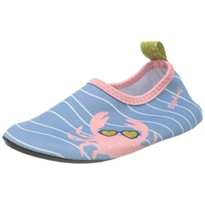Afbeelding van Playshoes Uv waterschoenen voor meisjes Krab Lichtblauw/roze maat 26 27EU