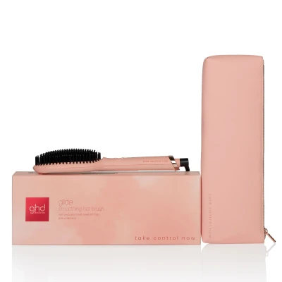 Afbeelding van ghd Take Control Now Glide Hot Brush Pink Peach Haibu by Kapperskorting.com