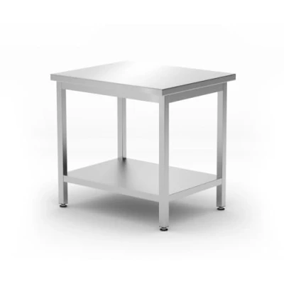 Afbeelding van Centrale Werktafel met een Schap Budget Line Geschroefd Diepte: 600 Mm HENDI 800x600x(H)850mm 817100 Horeca &amp; Professioneel