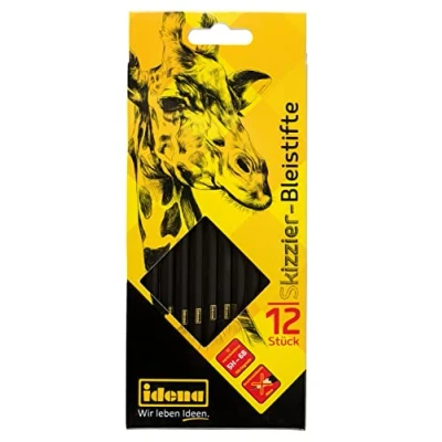 Afbeelding van Idena 23906, potloden om te schetsen, verschillende hardheid, 12 stuks
