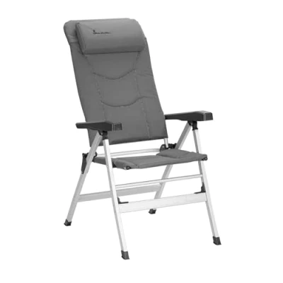 Afbeelding van Isabella Thor Stoel Light Grey Campingstoel Kampeerstoel Bax Recreatieshop